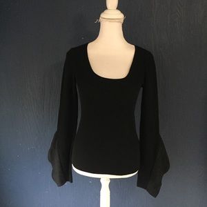 Dorothee Schumacher  4 Black Sweater top Ruffle